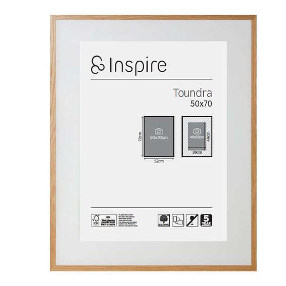 Inspire frame toundra oak 50x70cm