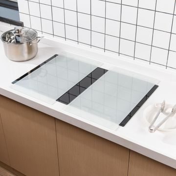 Delinia Hob Protection Board Pack Of 2 Glass W30 X D52 X H0.7Cm