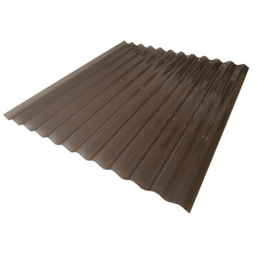 Polycarbonate Roof Sheet Corruagted 2.4m Bronze