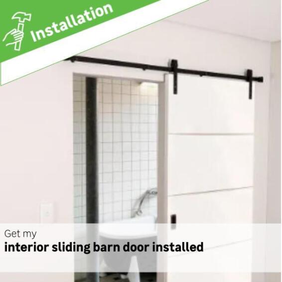 Interior barn sliding door