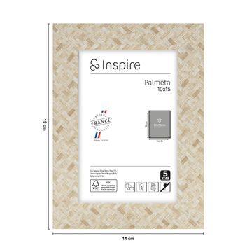 Inspire palmeta frame natural 10x15cm
