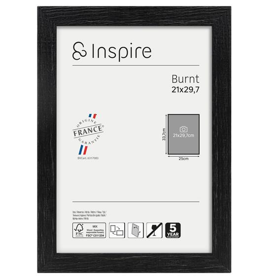 Inspire frame burnt black 21x29.7cm