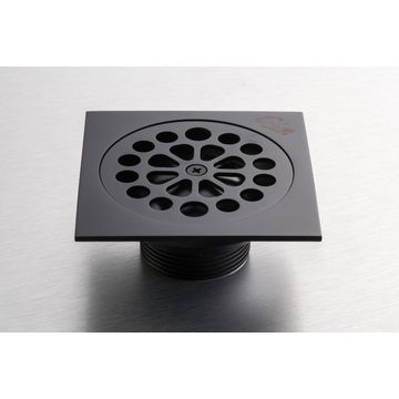 GIO Square Shower Trap Matt Black