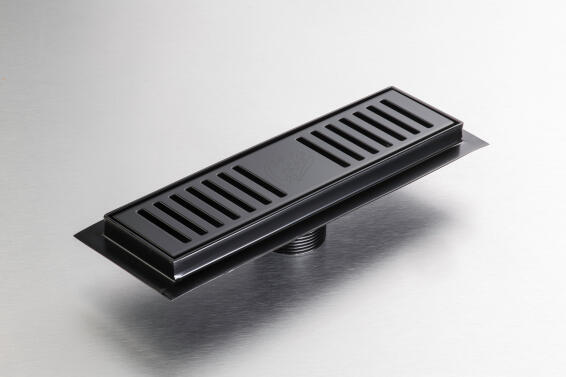 Shower channel 250mm Matt black