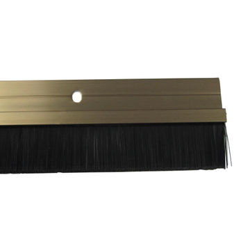 Door seal with brush strip HOME QUIP bronze 1000mm x 42mm