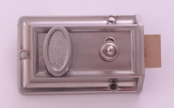 Night latch satin nickel finish euro brass