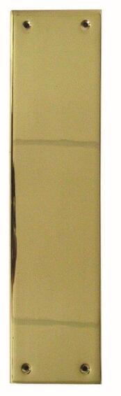 Push plate brass victorian 300x75mm V12 euro brass