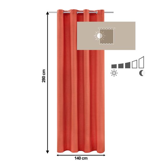 Inspire  eyelet curtain sunny lava 140x280cm