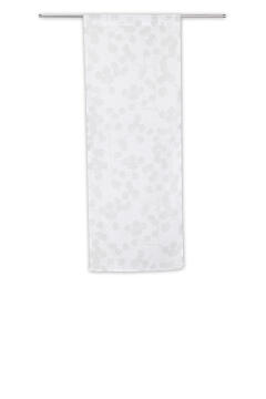 Café Curtain Finger White & Grey 2 Pack 45x120cm