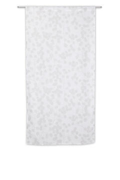 Café Curtain Rod Insulated Finger White & Grey 80x160cm
