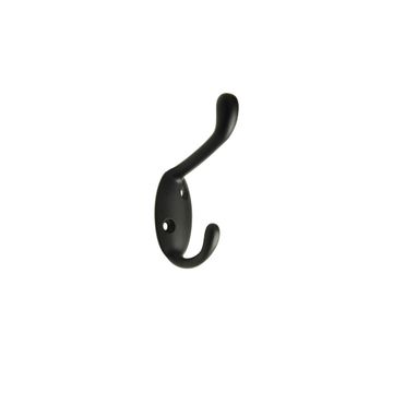Spaceo double hook black h95mmxd52mmxw30mm