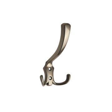 Spaceo lily double hook nickel h123mmxw77mm