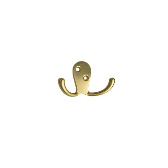 Double Hook Octopus Brass