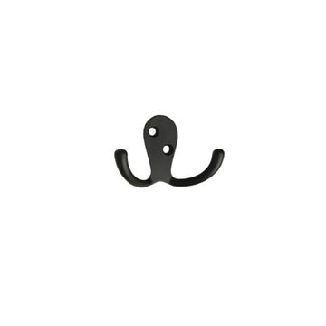 Spaceo double octopus hook black h46mmxd23mmxw71mm