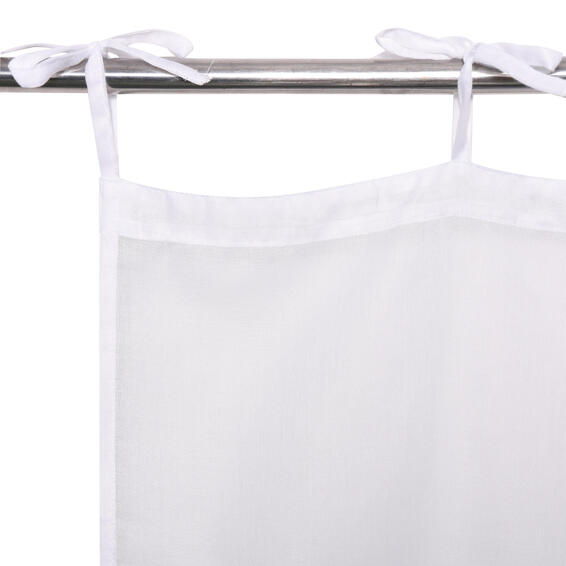Inspire knotted net curtain deryl wht 140x280