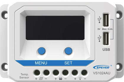 Solar Charge Controller with USB & LCD 10A 12/24V