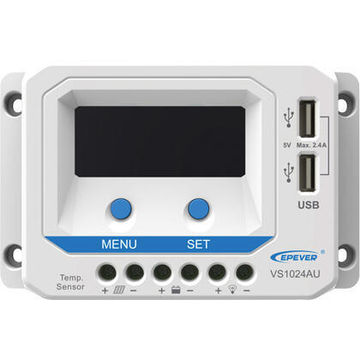 Solar Charge Controller with USB & LCD 10A 12/24V