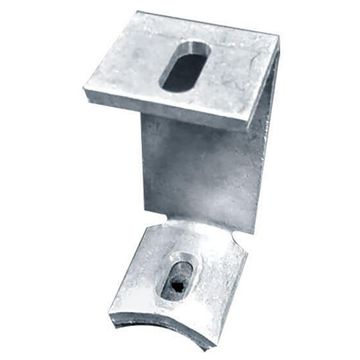 High C-Bracket Galvanised For Corrugated Roof Mounting