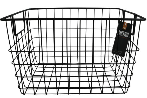 Kitchen Food Storage Metal Bastet Black 30X27Xh14Cm