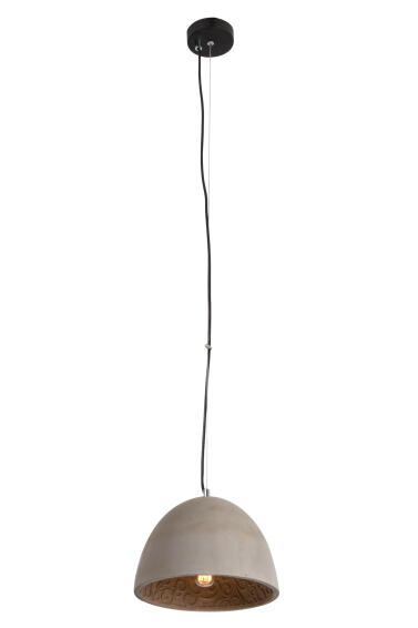 pendant light metal and cement black