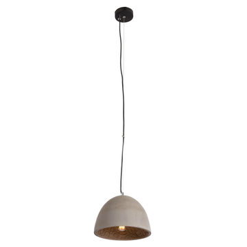 pendant light metal and cement black