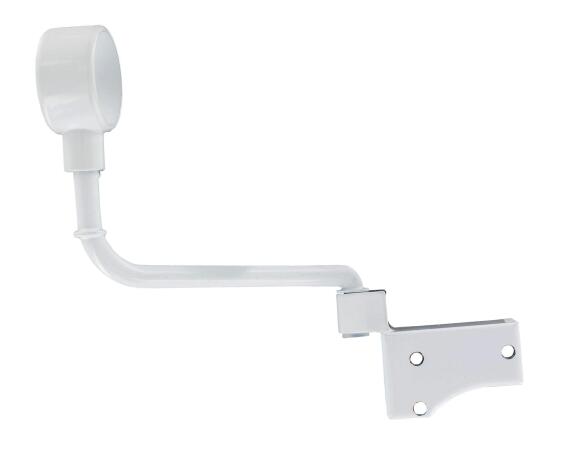 Window Case Brackets + 2IB No Drill 28mm Diam White