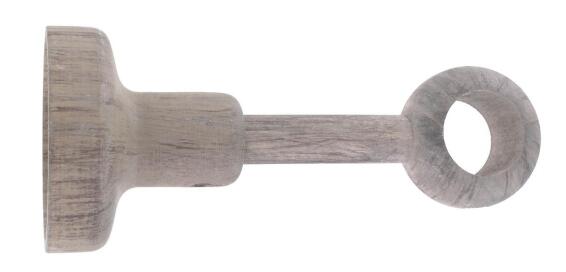 Curtain Rod Brackets + 2IB No Drill 28mm Diam Oak Sonoma
