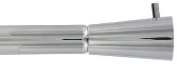 Curtain Rod + IB Extendable No Drill 20mm Diam Chrome 57-87cm