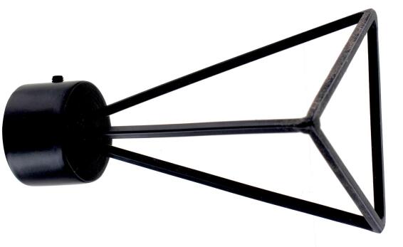 Curtain Rod Finial INSPIRE 28mm Diam Oak Sonoma Triangle
