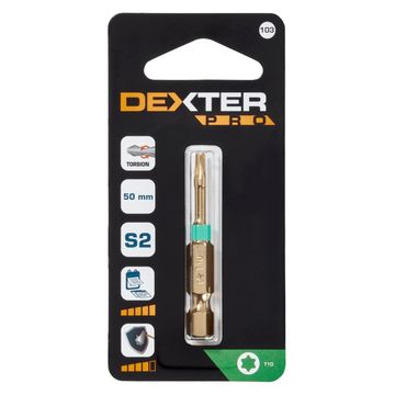 1 Torsion Bit T10 50Mm Dexter Pro