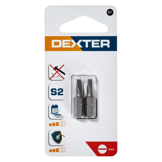 Set Of 2 Bits Dexter Sl4.5X0,6 25Mm