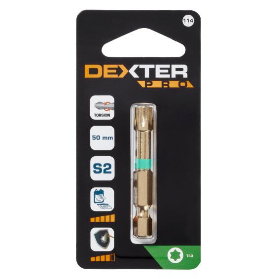 1 Torsion Bits T40 50Mm Dexter Pro