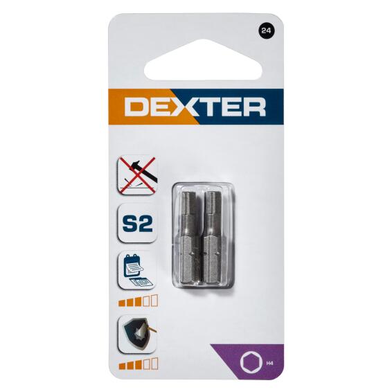 Set Of 2 Bits Dexter H4 25Mm