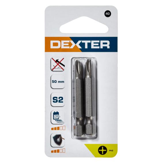 Set Of 2 Bits Dexter Ph2 50Mm