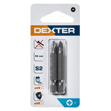 Set Of 2 Bits Dexter Pz1 50Mm