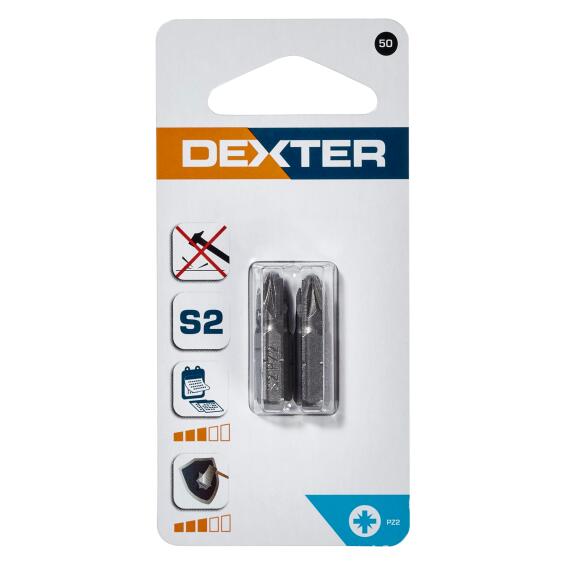 Set Of 2 Bits Dexter Pz2 25Mm