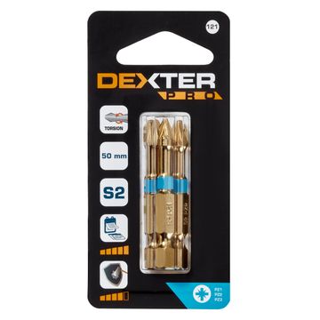 Torsion Bits Dexter Pro Pz1,Pz2,Pz3 50Mm