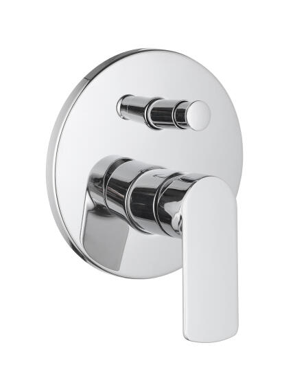Bijiou Savole Shower Mixer Tap Undertile with Divertor Chrome