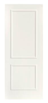 Interior Door Deep Moulded Elegance-2 Panel Smooth Skin Prefinished White-w813xh2032mm