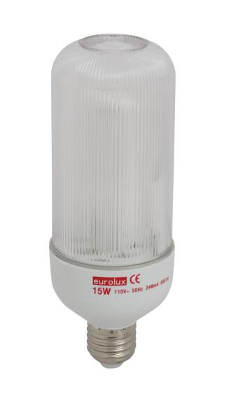 cfl light bulb bullet 15w 110v E27 plastic cover cool white