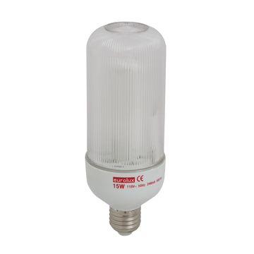 cfl light bulb bullet 15w 110v E27 plastic cover cool white