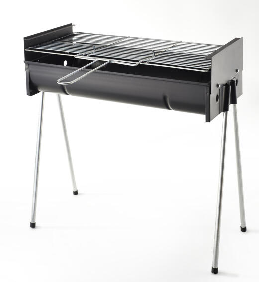 Metalix 452 Adjustable Charcoal Braai Stand Black W33cmxH31cmxL65cm