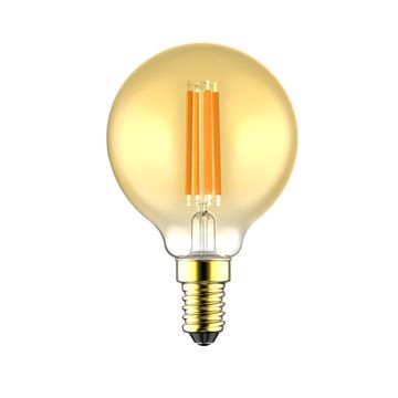 Led filament light bulb g60 e14 4.2w 470lm 2000k 330d 25000h amber cb lexman
