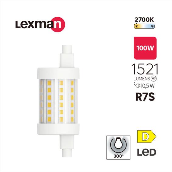 Lexman  light bulb j78 warm white