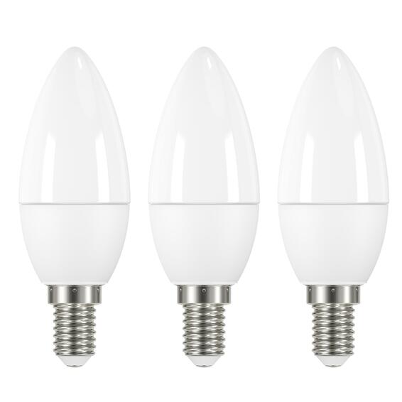 Lexman led light bulb candle e14 cool white pack of 3