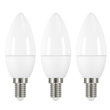 Lexman led light bulb candle e14 cool white pack of 3