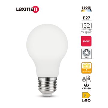 Lexman  a60 e27 led general light bulb daylight 12.8w