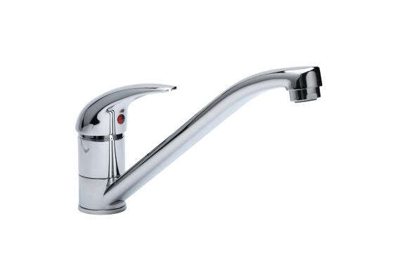 Franke kitchen sink mixer tap projectline single lever chrome h15.6cm spout reach 22cm