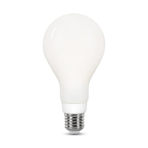 Lexman blue a80 milky light bulb e27 21w warm white
