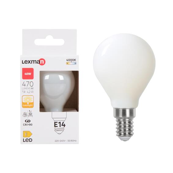 Lexman  g45 e14 led general light bulb cool white 4.2w